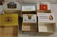 6 cigar boxes