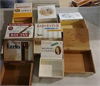 8 cigar boxes