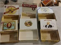6 cigar boxes