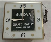 Bulova advertising clock