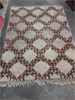 Antique Persian Wool Rug approx 7x5 has one