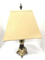 Brass lamp and shade