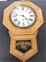 Regulator vintage clock

Unknown working