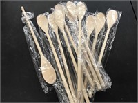 New large wood kitchen utensils spoons