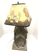 Unique lamp with shade working