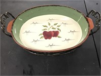 Home interiors Apple orchard tray and base