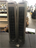 Two working Lasko tower heaters

Only one