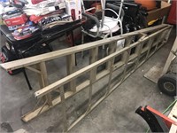 Large aluminum ladder