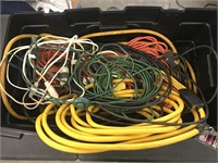 Assortment of extension cords

Tub not included