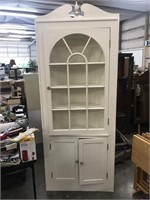 Nice corner cupboard 

Around 88 inches tall