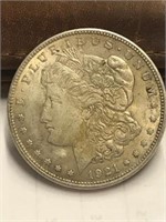 1921 MORGAN SILVER DOLLAR G TO VG CONDITION