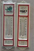 2 advertising thermometers