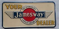 SST embossed Jamesway dealer sign