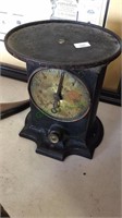Brass face & iron US scale, patent date 1877,