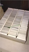 Large 4 row box  of football cards (998)