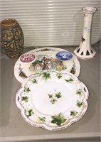 Six pieces of porcelain/pottery including a