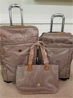 Joy Mangano Taupe 3 Pc. Luggage Set