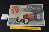 1997 Metal Ford Tractor Advertising Sign