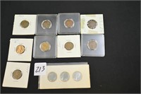 Group Lot of Coins -Pennies - 3 Steel, Several