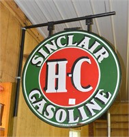 2 Sided Porcelain Vintage Sinclair Gasoline Sign