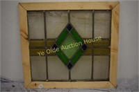 3 Color Reframed Stained Glass Window