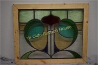 7 Color Reframed Stained Glass Window