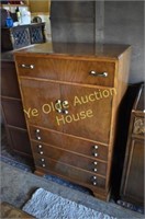 Walnut Dressing Chest with Bakelite Pulls