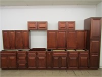 GRAND RESERVE CHERRY 20' GALLEY KITCHEN CABINETS