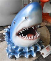 Molded great white shark figure 11”