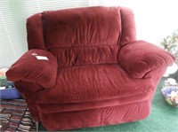 Large overstuffed Maroon reclining chair