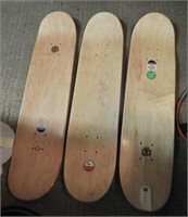 (3) autographed Element skateboards with
