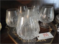 (6) Waterford Crystal brandy snifters