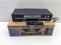 Vtg Hatachi VHS Player w/ Box