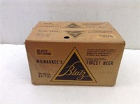 Vtg Wax Cardboard Case of Blatz Bottles