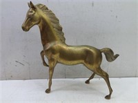 Lg Brass Horse No Markings  Not Solid  21 x 18