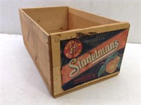 Stadelman's Wood Fruit Crate  Clean