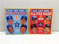 (2) MLB All Star Masks  1990