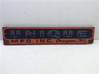 Wood Sign From Unique MFG Inc  Oregon Wi