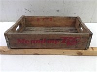 Vtg "Me and My RC" Wood Soda Crate