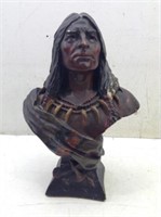 Native American Chief Bust Marked "The Baily Co"