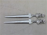 (2) 1954 Miller High Life Letter Openers