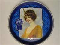 Vtg Pabst "Flapper" Metal Beer Tray  13"