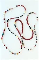 Two Early Chinese Trade Bead Necklaces,