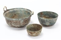 Three Vietnamese Archaic Bronze Bowls