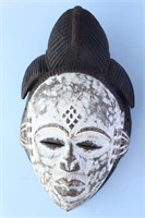 Old Punu Duma Female Guardian Spirit Mask,