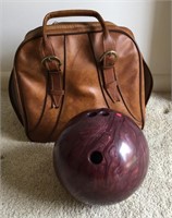 Vintage Scout reactive bowling ball & bag