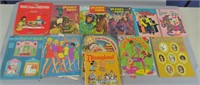 Vtg Paper Doll & Activity Book Lot-Used