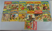 13pc Golden Age Red Rider Comics