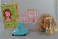 Vtg Nasco Claudette Hair Styling Set in Box