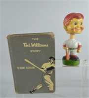 Vtg 1954 Ted Williams Story Book & Bobblehead